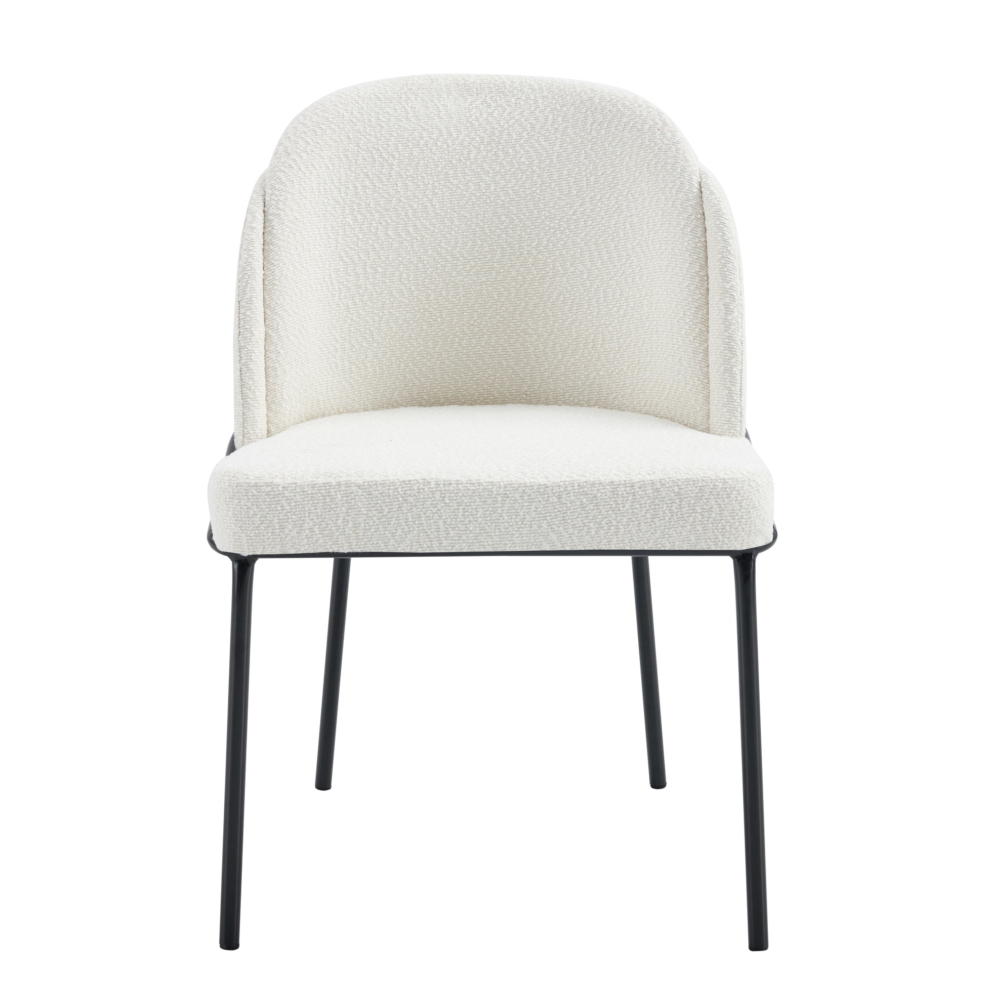 Two Chairs And A Table Set White Mdf Metal
