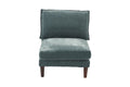 Beautiful Mineral Color Armless Chair Morgan Fabric 1Pc Chair Soft Cushion Wood Legs Living Room Furniture Grayish Primary Living Space Classic,Contemporary,Modern Fabric