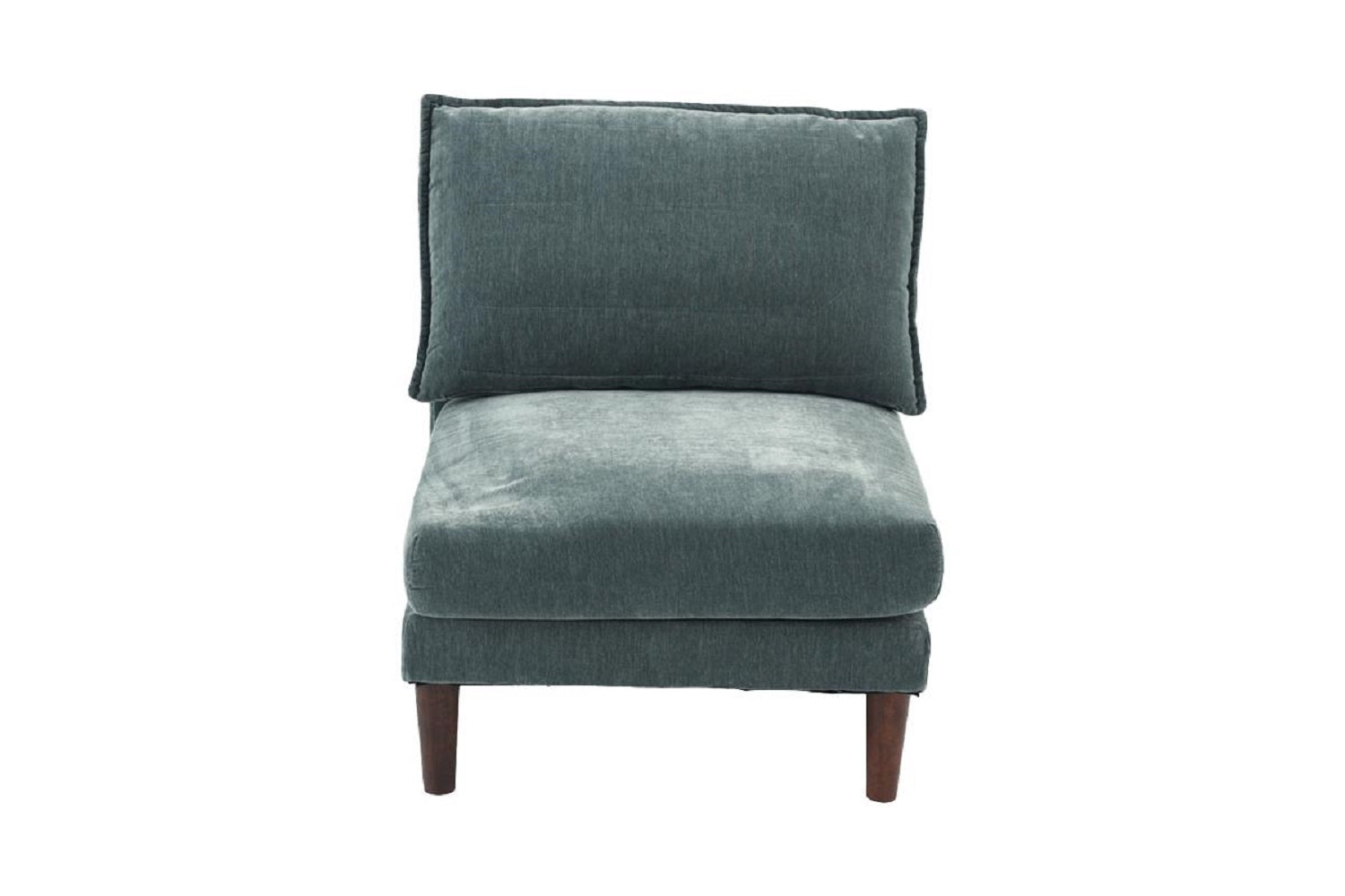 Beautiful 5Pcs Modular Sectional Set 2X One Arm Chairs 2X Armless Chair 1X Ottoman Living Room Furniture Mineral Color Morgan Fabric Grayish Primary Living Space Cushion Back