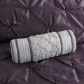 7 Piece Tufted Comforter Set Plum Full Full Plum Polyester