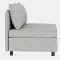 Love Seat Couches, 2 Seater Loveseat Mid Century Modern Sofa Couch With Storage For Small Spaces, Living Room, Dorm, Bedroom Grey Fabric