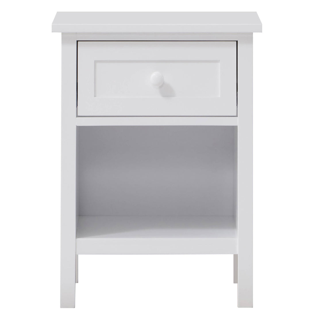 White Nightstand With Drawer White 1 Drawer Bedroom Rectangle Rustic Drawers Wood