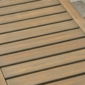 Jeco Industrial Wood And Metal Bench Grey Acacia Wood