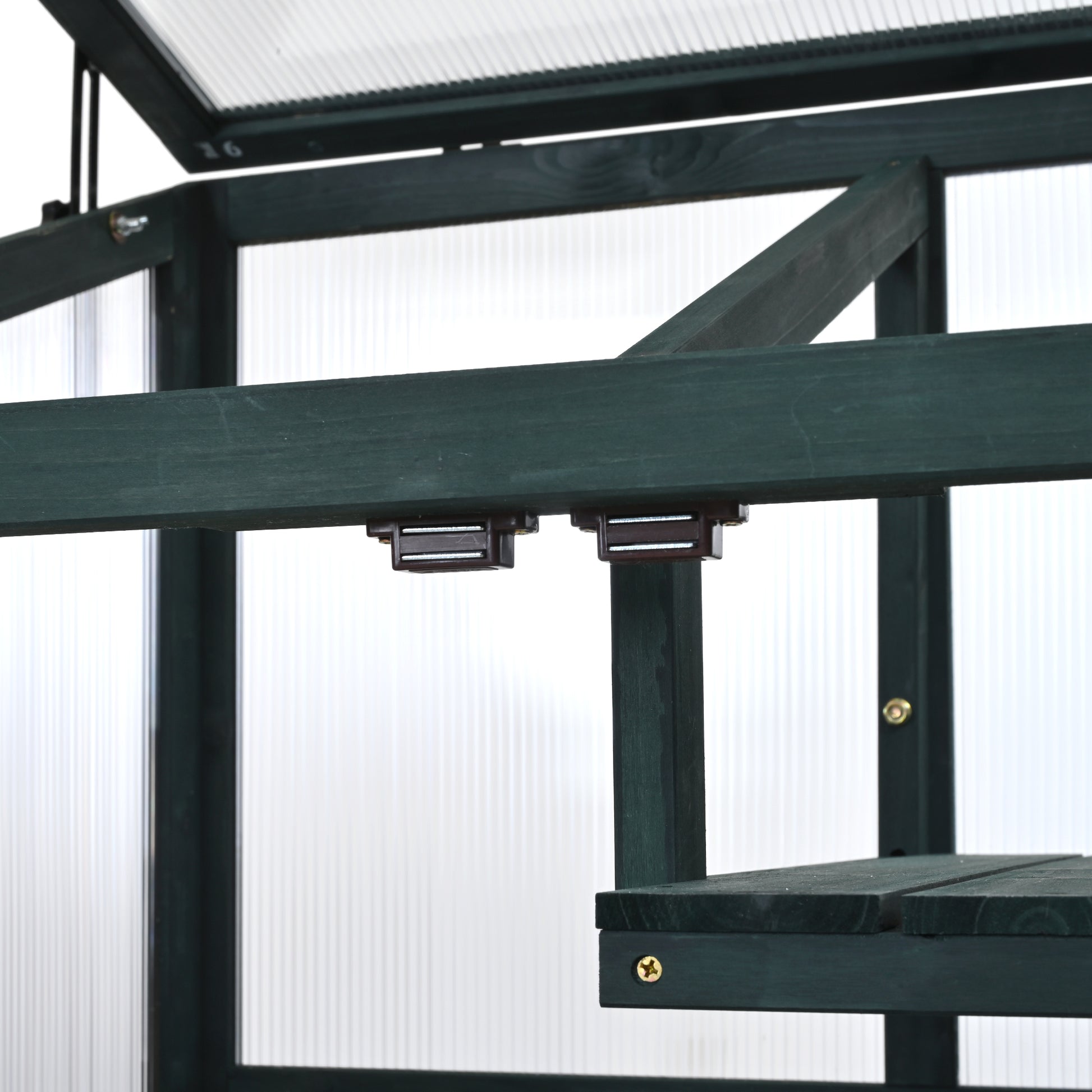 62Inch Height Wood Large Greenhouse Balcony Portable Cold Frame With Wheels And Adjustable Shelves For Outdoor Indoor Use, Forest Green Green Casual Wood Solid Wood