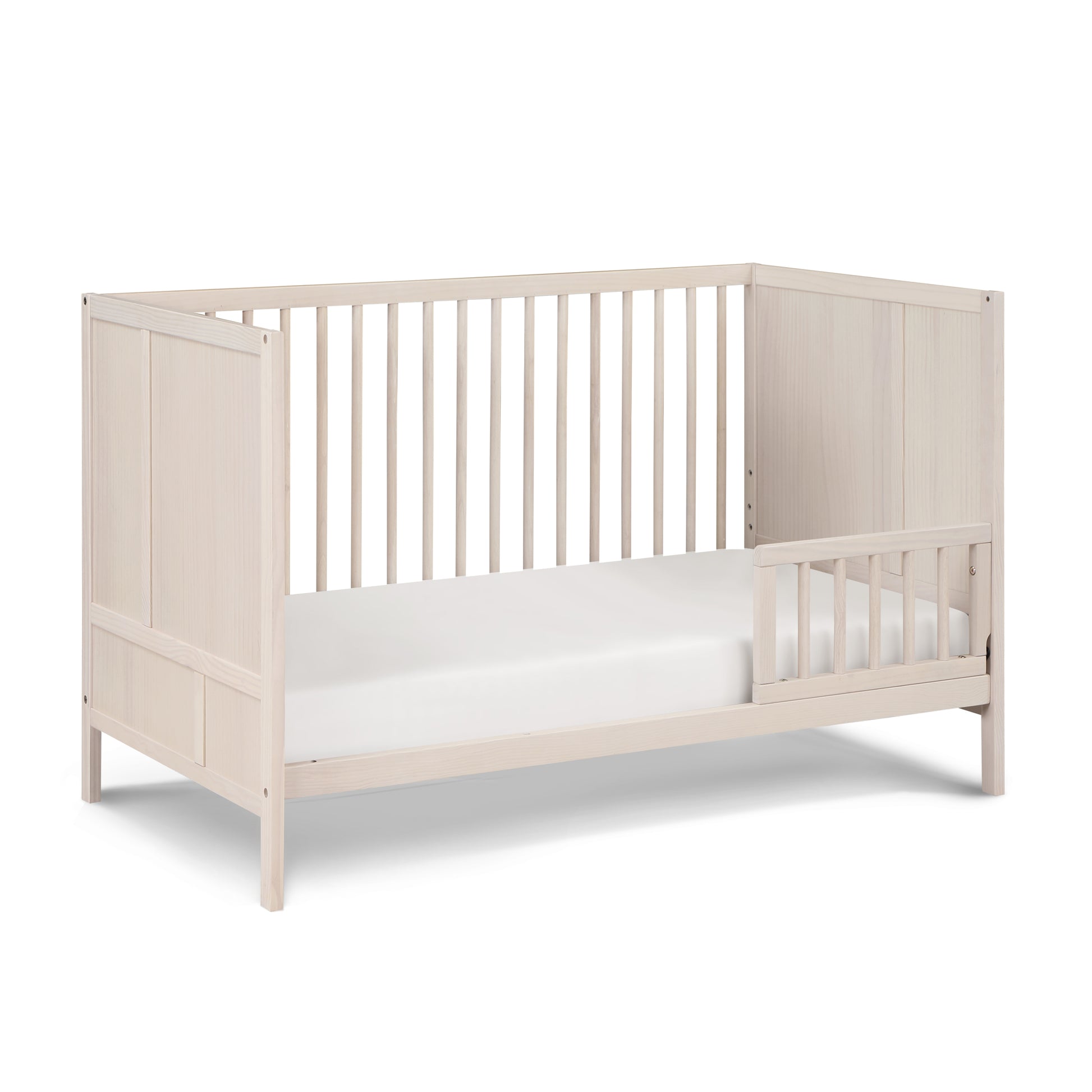 Pixie Finn 3 In 1 Crib In Washed Natural Natural Wood