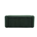 Coolmore Storage Ottoman,Bedroom End Bench,Upholstered Fabric Storage Ottoman With Safety Hinge, Entryway Padded Footstool, Ottoman Bench For Living Room & Bedroom Emerald Emerald Foam Velvet