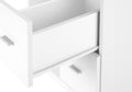 Office, File Cabinet, Printer Cart, Rolling File Cabinet, Mobile, Storage, Work, White Laminate, Contemporary, Modern White Particle Board