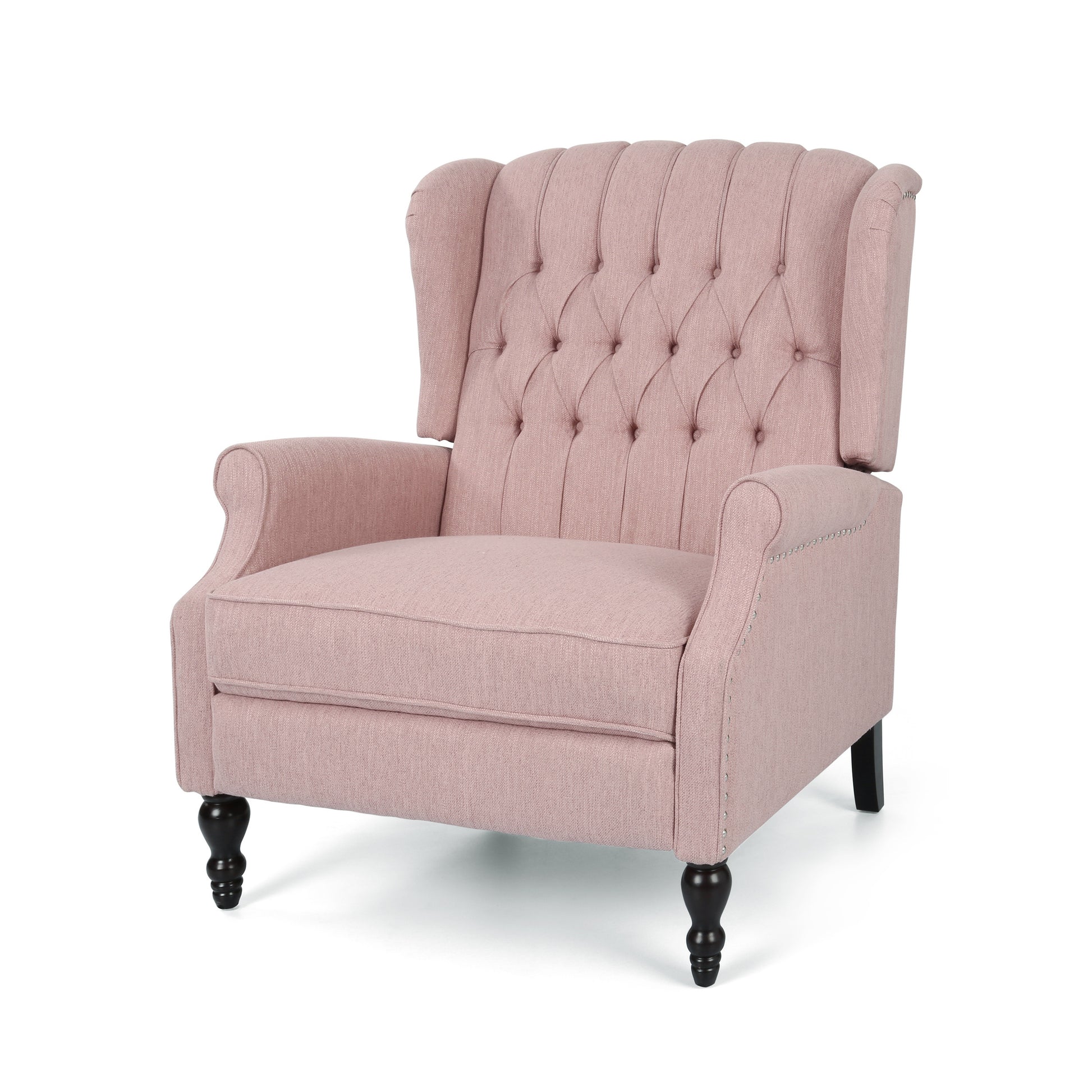 One And Half Seater Recliner Blush Fabric