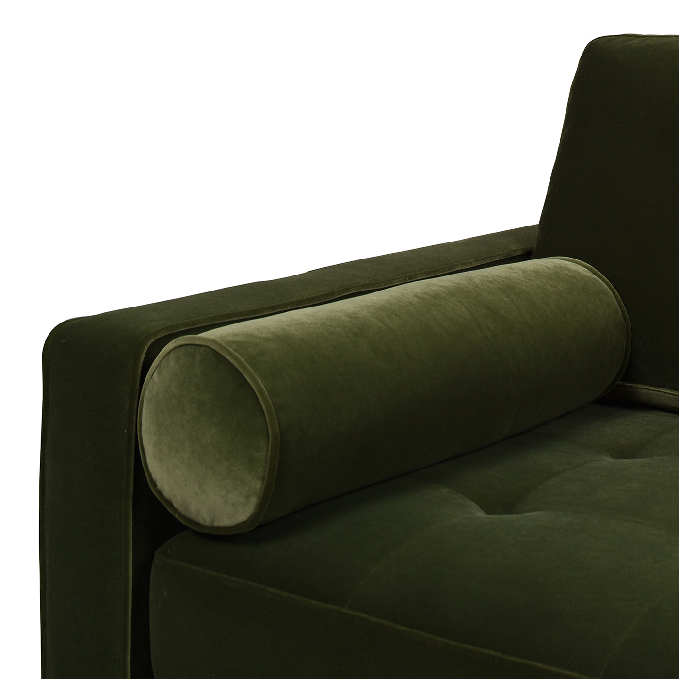 Nicholas 83.5" Mid Century Modern Sofa, Olive Green Performance Velvet Olive Green Foam Velvet 3 Seat