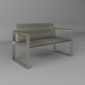Aluminum And Rattan Modern 4 Piece Sofa Seating Group For Patio Garden Outdoor Yes Complete Patio Set Gray Silver Mildew Resistant Frame Fade Resistant Cushion Garden & Outdoor Modern Complete Patio Sets Aluminium Aluminium