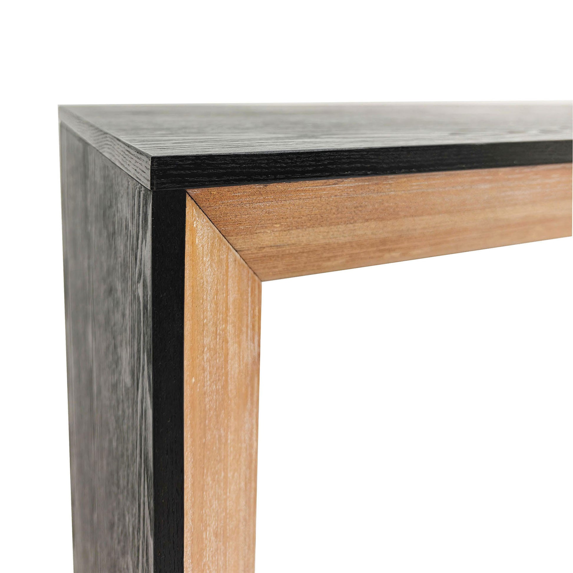 Black Natural Wooden Console Table Narrow Entryway Table Modern Couch Table Small Entry Way Tables, Easy Assembly, Multi Colors Black Natural Distressed Finish Desk Top Dining Room Mix Match,Modern Floor Mount Rectangular Console Tables Powder Coated