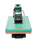 16X24 Semi Automatic Heat Press Machine With Auto Open And Slide Out Base Black Green Aluminium