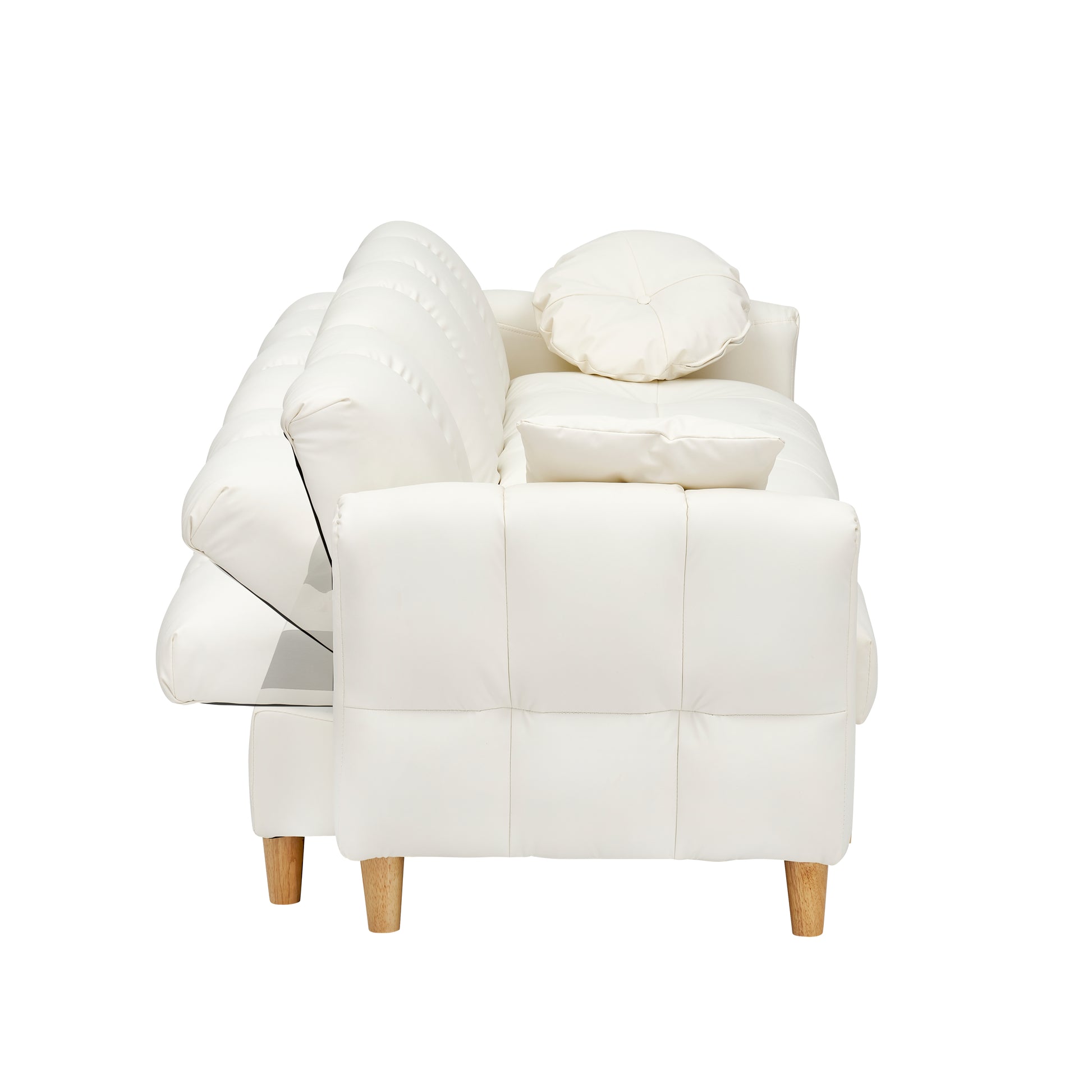 86.61 Inches Beige Technology Cloth Sofa, Three Sofa Lift Sofa Bed, Sofa Bed With Storage Cabinet, Sofa Is Soft And Comfortable, Suitable For Meeting Rooms, Living Rooms And Bedrooms Beige Tech Cloth 3 Seat