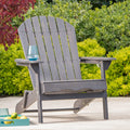 Malibu Adirondack Chair Dark Grey Acacia Wood