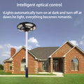 Solar Energy Power Circular Ufo Street Lamp ,Led Solar Garden Lights, Solar Lights For Outside,Highway Lighting,Household Courtyard,Rural Construction Black White Modern,Sporty,Vintage Metal