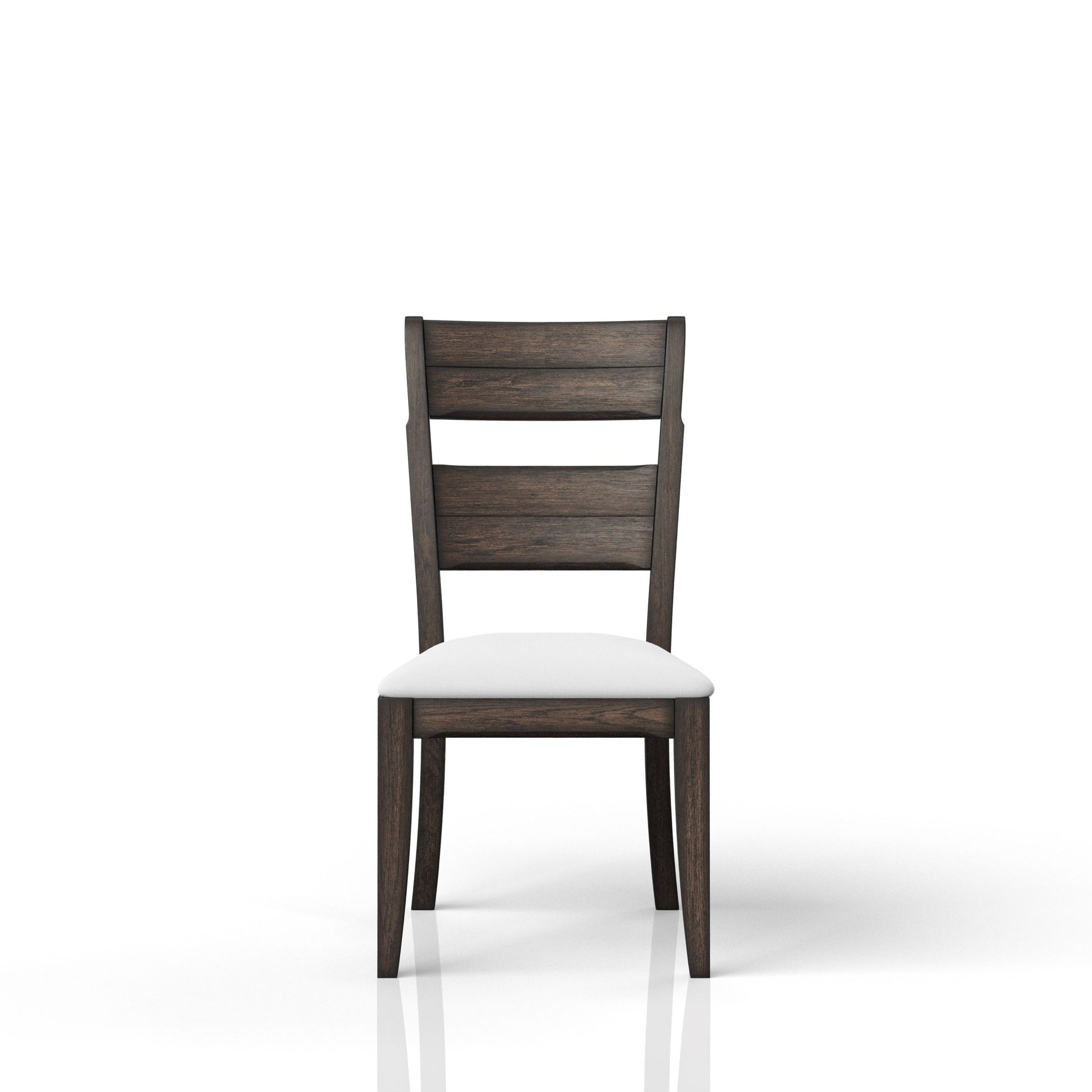 Chocolate Upholstered Seat Side Chair Chocolate Solid Wood Mdf