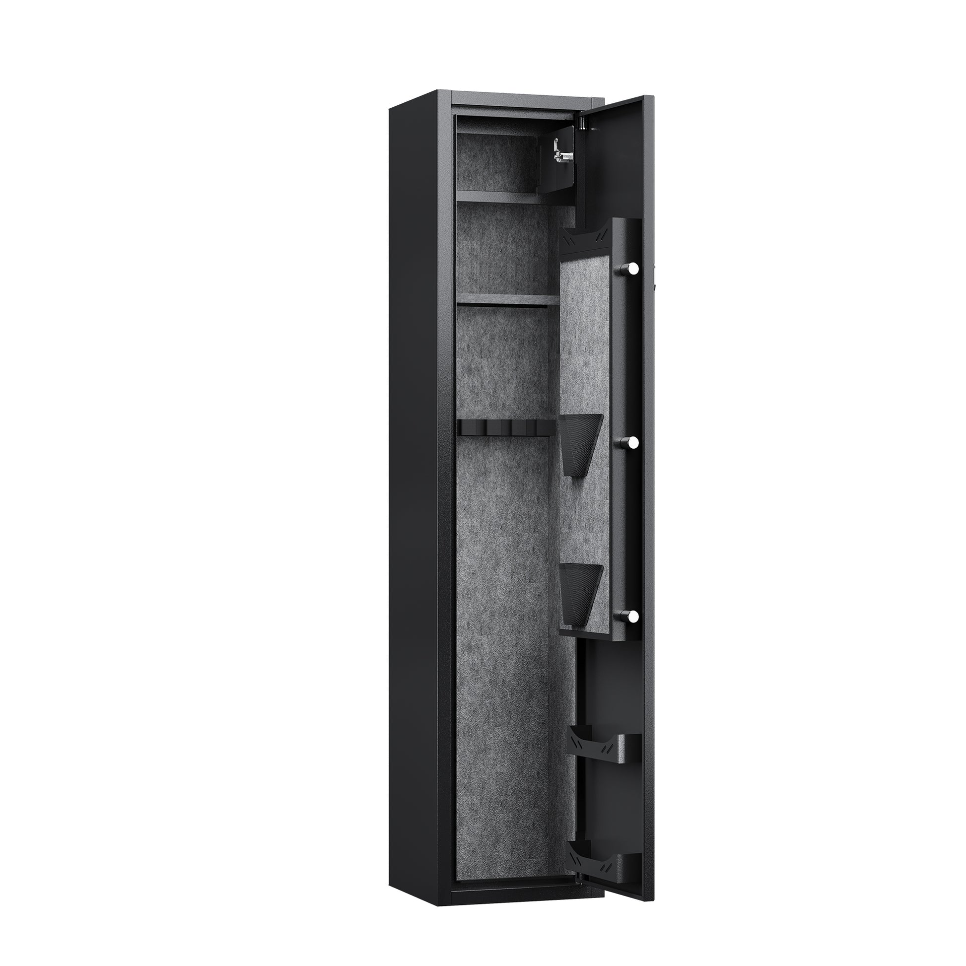 3 5 Safes For Home Rifles And Pistols With Inner Cabinet And Adjustable Shelf Black Steel