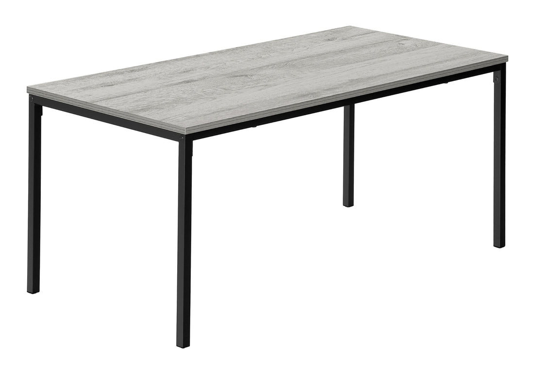 Coffee Table, Accent, Cocktail, Rectangular, Living Room, 40"L, Grey Laminate, Black Metal, Contemporary, Modern Grey Mdf