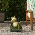 Frog Umbrella Base Green Concrete