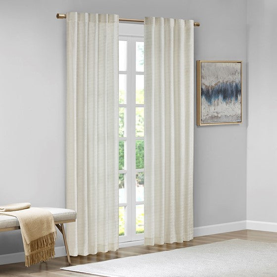 Room Darkening Metallic Printed Poly Velvet Rod Pocket Back Tab Window Panel Pair 2 Window Panels White Polyester