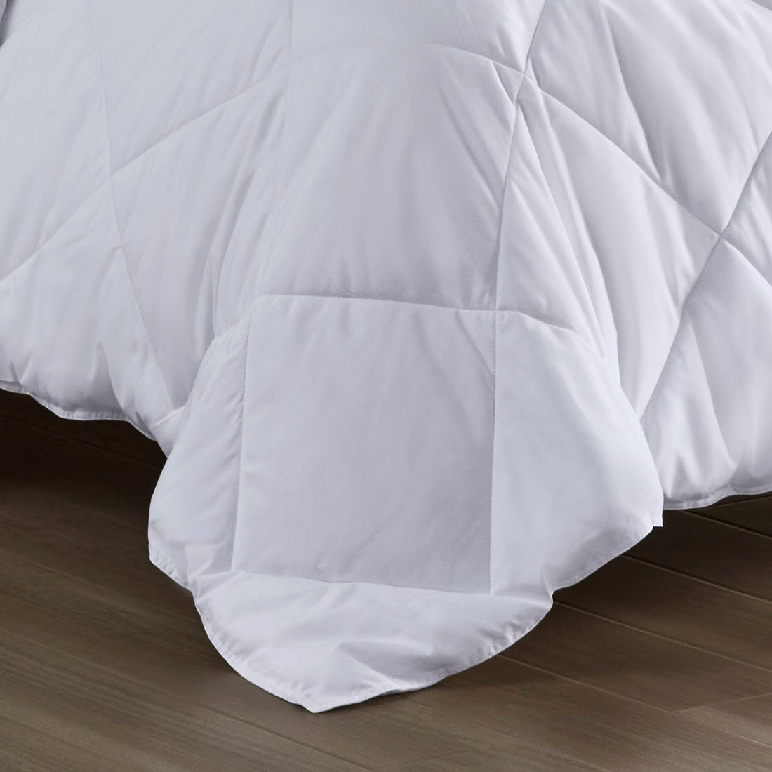 Oversized Down Alternative Comforter White Twin Twin Xl White Nylon
