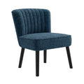 Shellback Chair In Navy Blue Navy Blue Boucle,Polyester