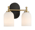 Vortex Two Lights Vanity In Traditional Style For Over Bathroom Mirror Wall Sconce 12.25