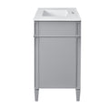 36'' Bathroom Vanity With Top Sink, Modern Bathroom Storage Cabinet With 2 Drawers And A Tip Out Drawer, Single Sink Bathroom Vanity Grey Bathroom Solid Wood Mdf Ceramic,Solid Wood Mdf