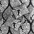 7 Piece Cotton Printed Comforter Set Black King King Black Polyester