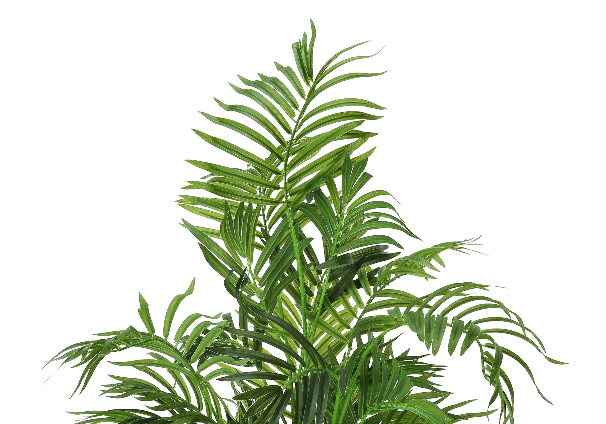 Artificial Plant, 47" Tall, Areca Palm Tree, Indoor, Faux, Fake, Floor, Greenery, Potted, Real Touch, Decorative, Green Leaves, Black Pot Green Plastic