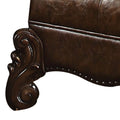 Polyurethane Wood Bench, Antiqued Brown Brown Wood