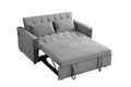 3 In 1 Sleeper Sofa Couch Bed Twin Gray Fabric