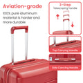 Luggage Sets 4 Piece 14 20 24 28 Pp Lightweight & Durable Expandable Suitcase Wine Red Polypropylene