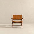 Melody Black Strap Leather Teak Wood Lounge Chair Antique Brown,Brown,Natural,Rustic Brown Teak Genuine Leather,Wood