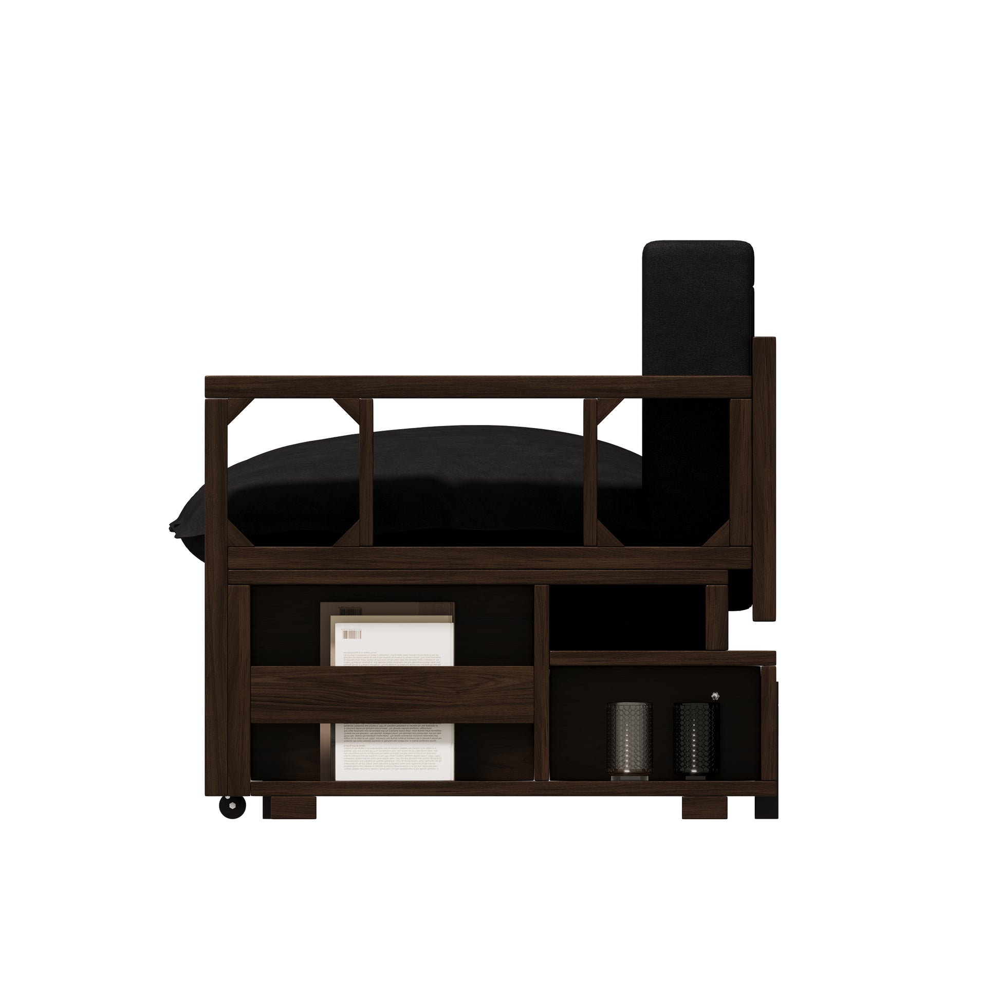 3 In 1 Convertible Sleeper Sofa Bed,Modern Velvet Loveseat Couch With Pull Out Bed,Small Beautiful Seat Futon Sofa Bed With Convertible Office Desk,Black Black Metal & Wood 2 Seat