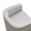 Accent Chair White Sofa Chair One Set, Modern Living Room Side Chair, Single Sofa Chair, Footstool With Storage, Suitable For Bedroom Office Reading Space, Study Cream White Cream White Foam Velvet