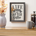 Coffee Transfer Wall D Cor Life Black Wood