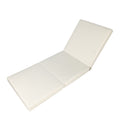 Broadway Ian Chaise Lounge Cushion Three Folds Cream Waterproof Fabric