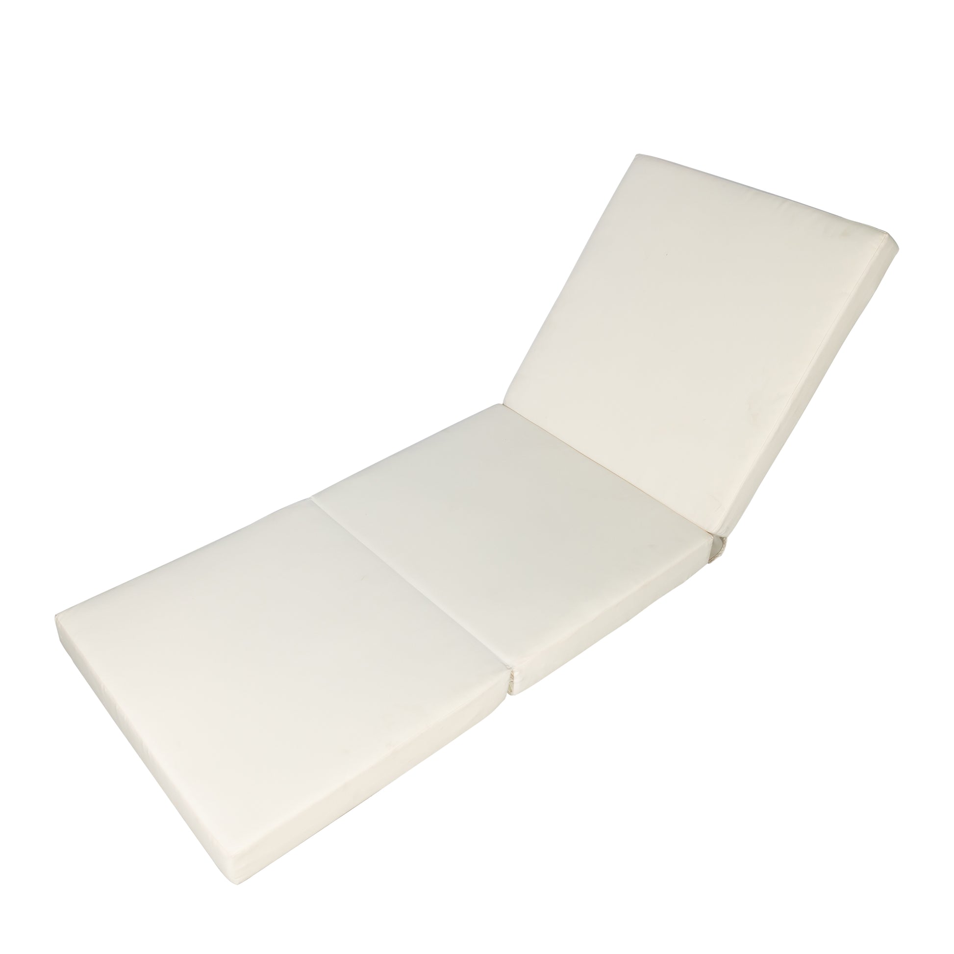 Broadway Ian Chaise Lounge Cushion Three Folds Cream Waterproof Fabric