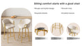 30 Inch Dining Chairs Set Of 2 Modern Style 360 Swivel Bar Chairs With Simple Design, Comfortable High Stools, And Flexible Dining Chairs Suitable For Bars, Restaurants,Velvet Bar Chair Beige Beige