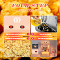 4Oz Tabletop Popcorn Machine Popcorn Popper Machine Pop Corn Machine Popcorn Maker With Stainless Steel Kettle, Measuring Tool And Popcorn Scoop For Home, Family, Movie Night Orange Orange Plastic