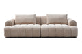 Modern Sectional Sofa, 4 Seater, Chenille Velvet Upholstered Sofa Couch For Living Room Apartment Small Space Camel Chenille Wood Primary Living Space Medium Soft Cushion Back Modern Eucalyptus Foam Solid Wood 4 Seat