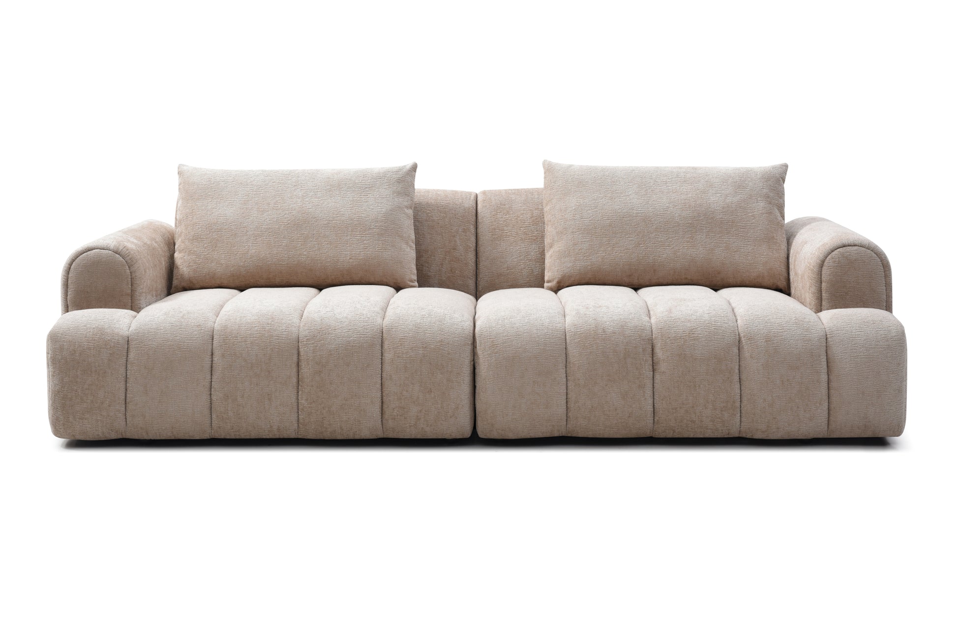 Modern Sectional Sofa, 4 Seater, Chenille Velvet Upholstered Sofa Couch For Living Room Apartment Small Space Camel Chenille Wood Primary Living Space Medium Soft Cushion Back Modern Eucalyptus Foam Solid Wood 4 Seat
