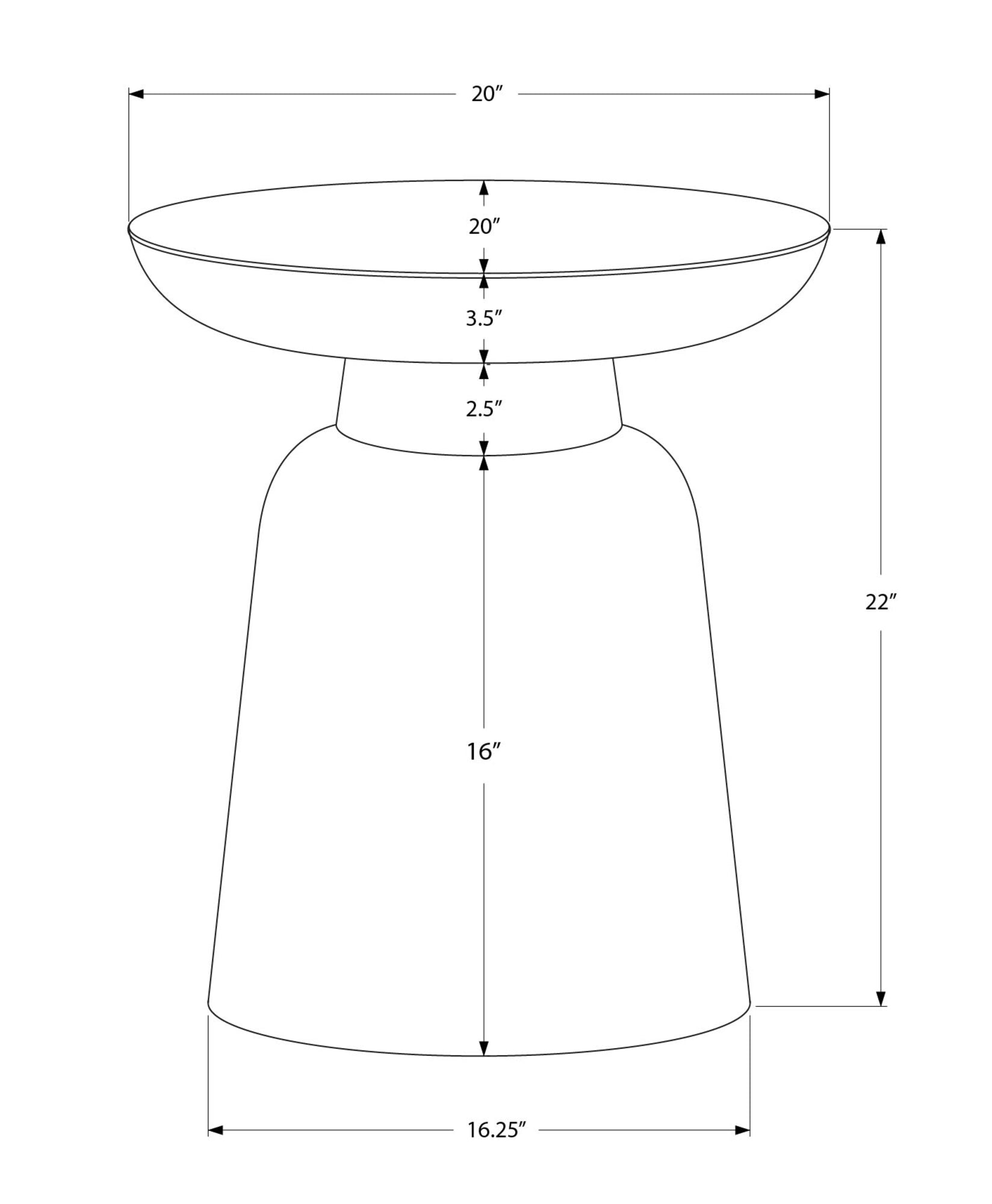 Accent Table, Drum, Side, End, Nightstand, Lamp, Living Room, Bedroom, White Metal, Contemporary, Modern White Metal