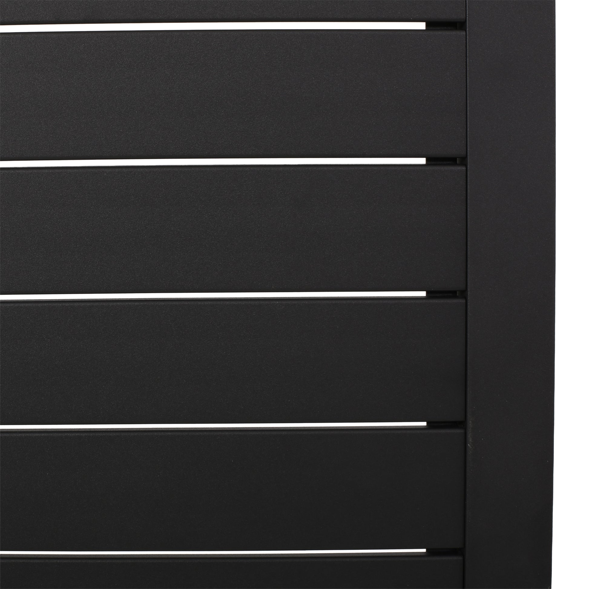 Cape Coral Alu C Shaped Table Grey Black Aluminium