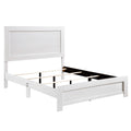 White Finish Full Size Panel Bed Wooden Bedroom Furniture 1Pc, Bed In A Box Box Spring Required Full White Bedroom Bed Frame Wood