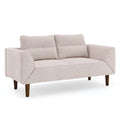 Convertible Futon Sofa Bed, Comfy Loveseat Sleeper Sofa With Adjustable Armrest, Strengthen Wood, Thick Padded Cushion, Small 2 Seater Couch For Living Room, Bedroom, Pink Pink Foam 2 Seat