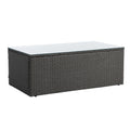 Patio Furniture, Outdoor Furniture, Seasonal Pe Wicker Furniture,7 Pcs Set Wicker Furniture With Lounger Sofa Yes Dark Gray Seats 6 Pe Rattan Iron Waterproof Fabric