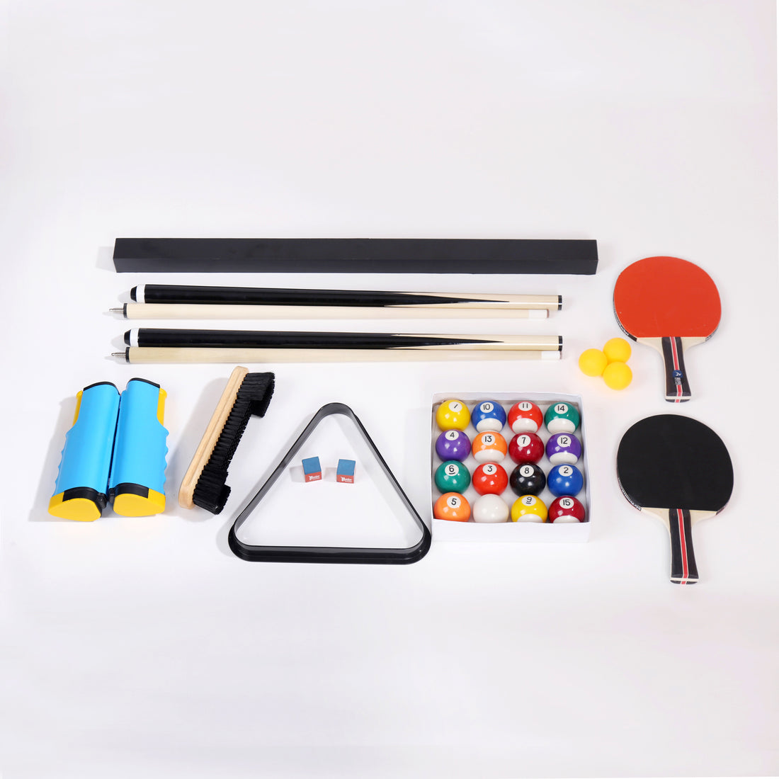 5.5Ft 3 In 1 Billiard Table, 3 In 1 Pool Table, 5.5Ft Game Table, 3 In 1 Table Tennis Table, Billiards, Pool Table, Multifunctional Billiard Table, Multifunctional Table Tennis Table Black Blue Without Foldable American Design,European Multifunctional