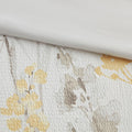5 Piece Seersucker Comforter Set With Throw Pillows Yellow King Cal King King Yellow Polyester